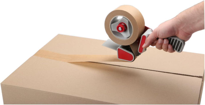 Handabroller für Klebeband 50 mm Breite – Packbandabroller mit Bremse – ideal für Kartons, Umzugskis
