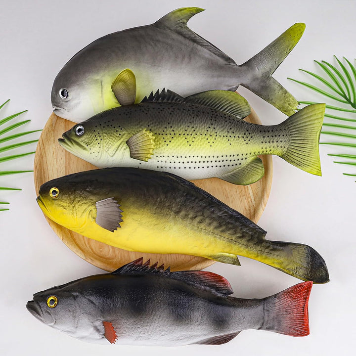 Meiwlong 4 Stück Künstliche Fisch Deko Kunststoff Fische Dekoration Realistische Simulation Modell G