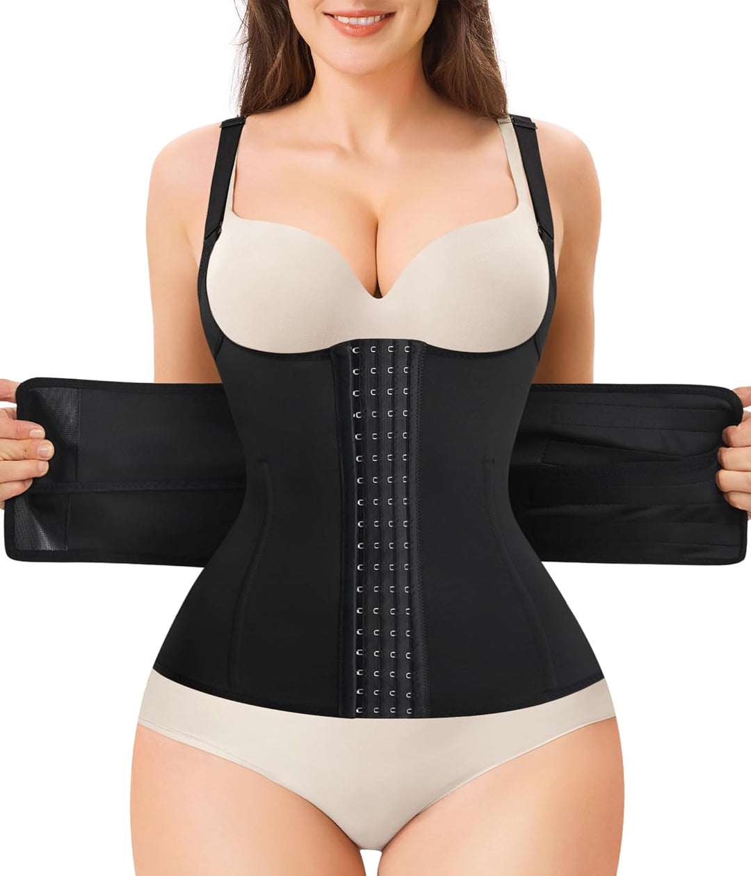 KUMAYES Bauchweggürtel Damen Fitnessgürtel Schwitzgürtel Sport Waist Trainer Korsett Bauchweg Taille