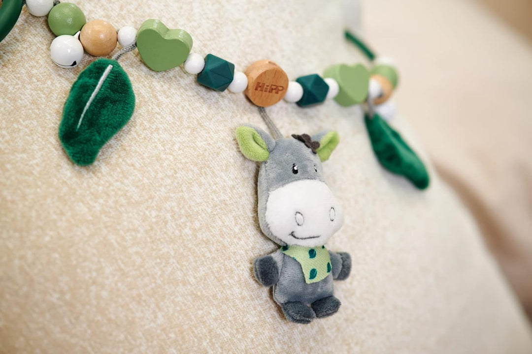 Eichhorn - Baby Hipp Collection - Wagenkette mit verschiedenen Elementen, Plüschesel mit Rasselfunkt