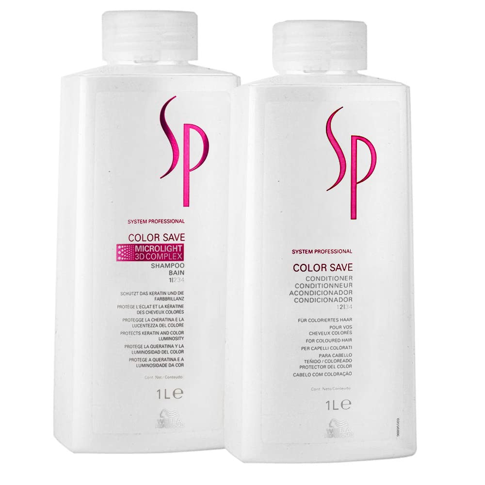 Wella SP Color Save Shampoo 1000ml and Conditioner 1000ml by Wella SP