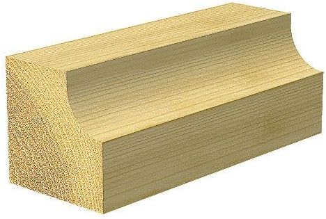 Trend CraftPro C053AX1/4TC Cavetto-Fräser-Bit, 1/4-Zoll-Schaft, 5 mm Radius und 18 mm Schnittdurchme