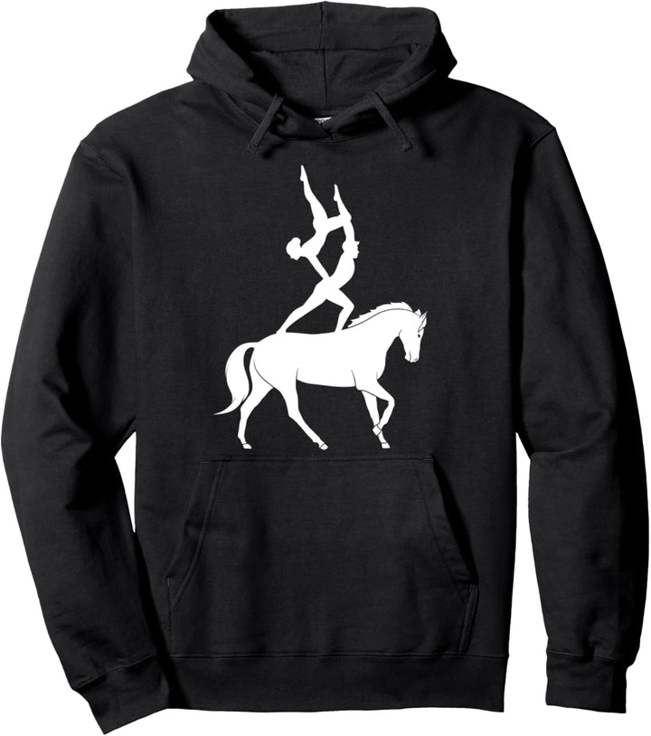 Reiten Pferd Volti Voltigieren Reiter Pferdesport Geschenk Pullover Hoodie