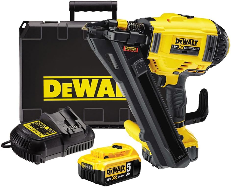 DEWALT Akku-Nagler, 1 Stück, gelb;Schwarz, DCN693P2-QW
