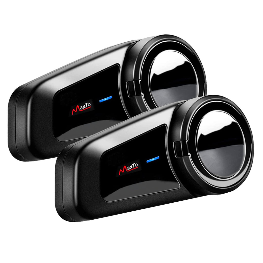 QSPORTPEAK M2 Motorrad Bluetooth Headset 5.0, Helm Intercom bis zu 6 Fahrer Gleichzeitige Kommunikat