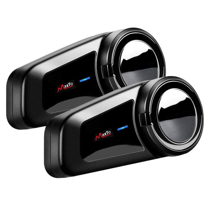 QSPORTPEAK M2 Motorrad Bluetooth Headset 5.0, Helm Intercom bis zu 6 Fahrer Gleichzeitige Kommunikat