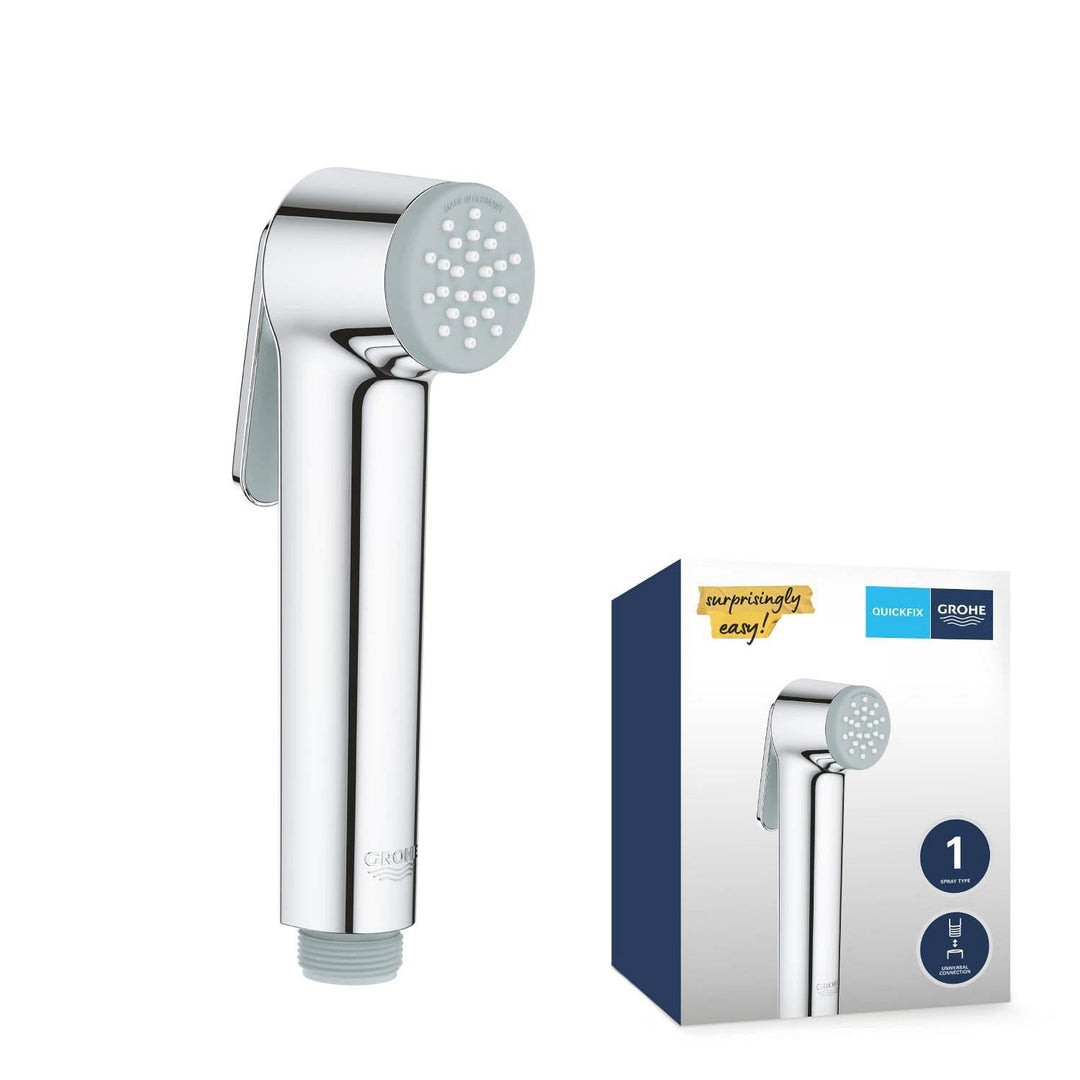 GROHE Vitalio - Handbrause (1 Strahlart, mit Druckknopf), chrom, 26351000 Handbrause Single
