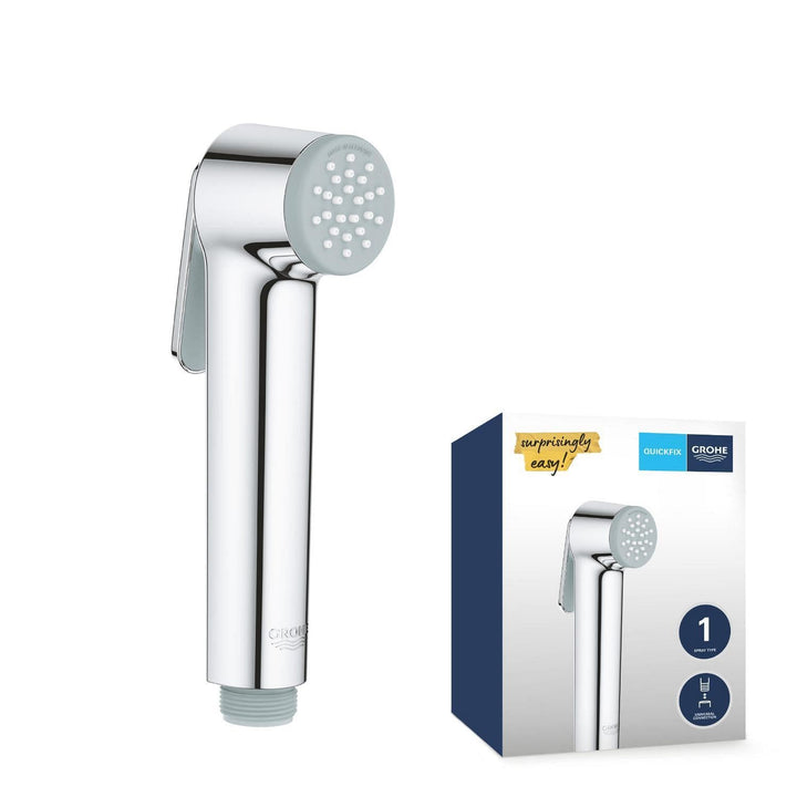 GROHE Vitalio - Handbrause (1 Strahlart, mit Druckknopf), chrom, 26351000 Handbrause Single