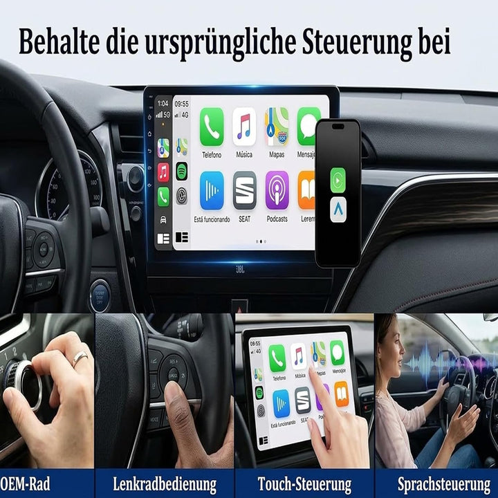 LENDOO Mini CarPlay Wireless Adapter,2 in 1 CarPlay Adapter Plug&amp;Play