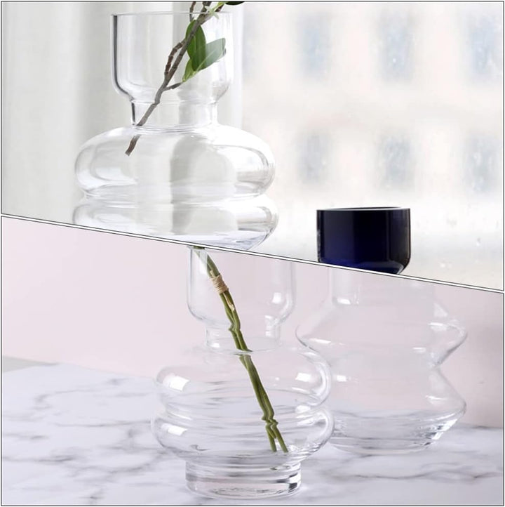 Glasvase Trockenblumenvase Hydrokulturvase Aus Glas Hahnenfussschlüssel Pflanzgefäss Aus Glas Einfac