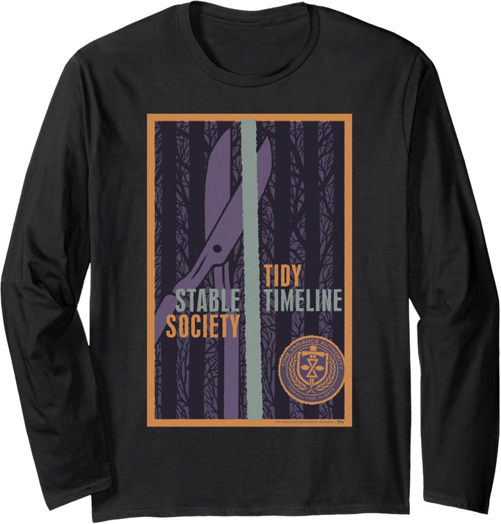 Marvel Loki TVA Stable Society Tidy Timeline Langarmshirt