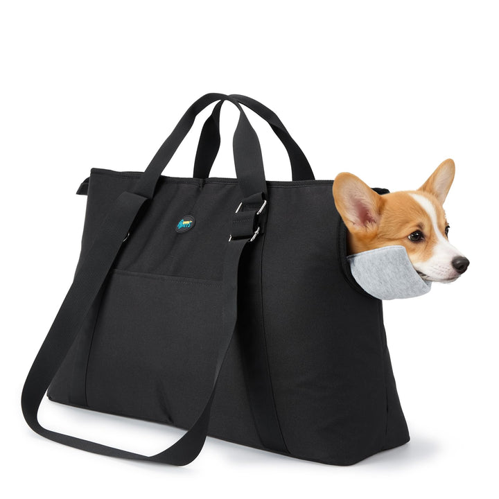 Ownpets Grosse Hundetragetasche, Träger mit Taschen für Mittelgrosse Welpen, Flugzeuggenehmigt, Pass