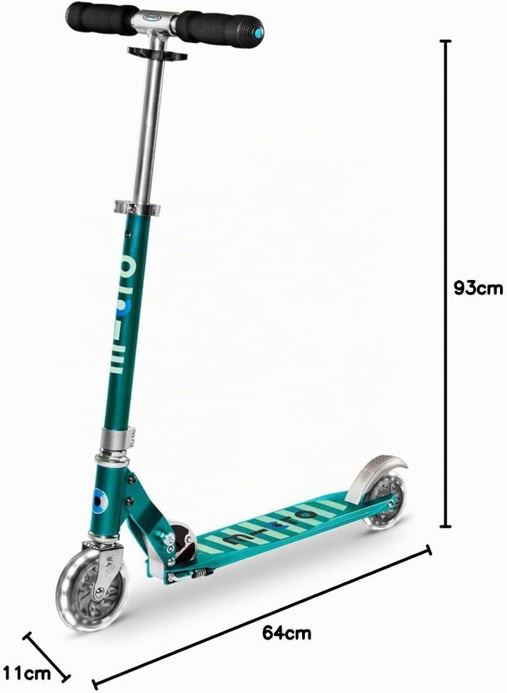 Micro Mobility SA0179 Sprite Tretroller, Petrol, 64 x 11 x 22 cm, Petrol