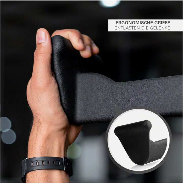 Sport-Tec ergonomischer Latzug- und Rudergriff, Seilzug Krafttraining Muskelaufbau Bizeps Curls, 80x