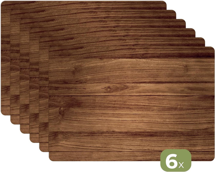 KitchenYeah© Platzsets Abwaschbar 6-Teilig 45x30 cm Tischsets Platzdeckchen Platzset Unterlage Tisch