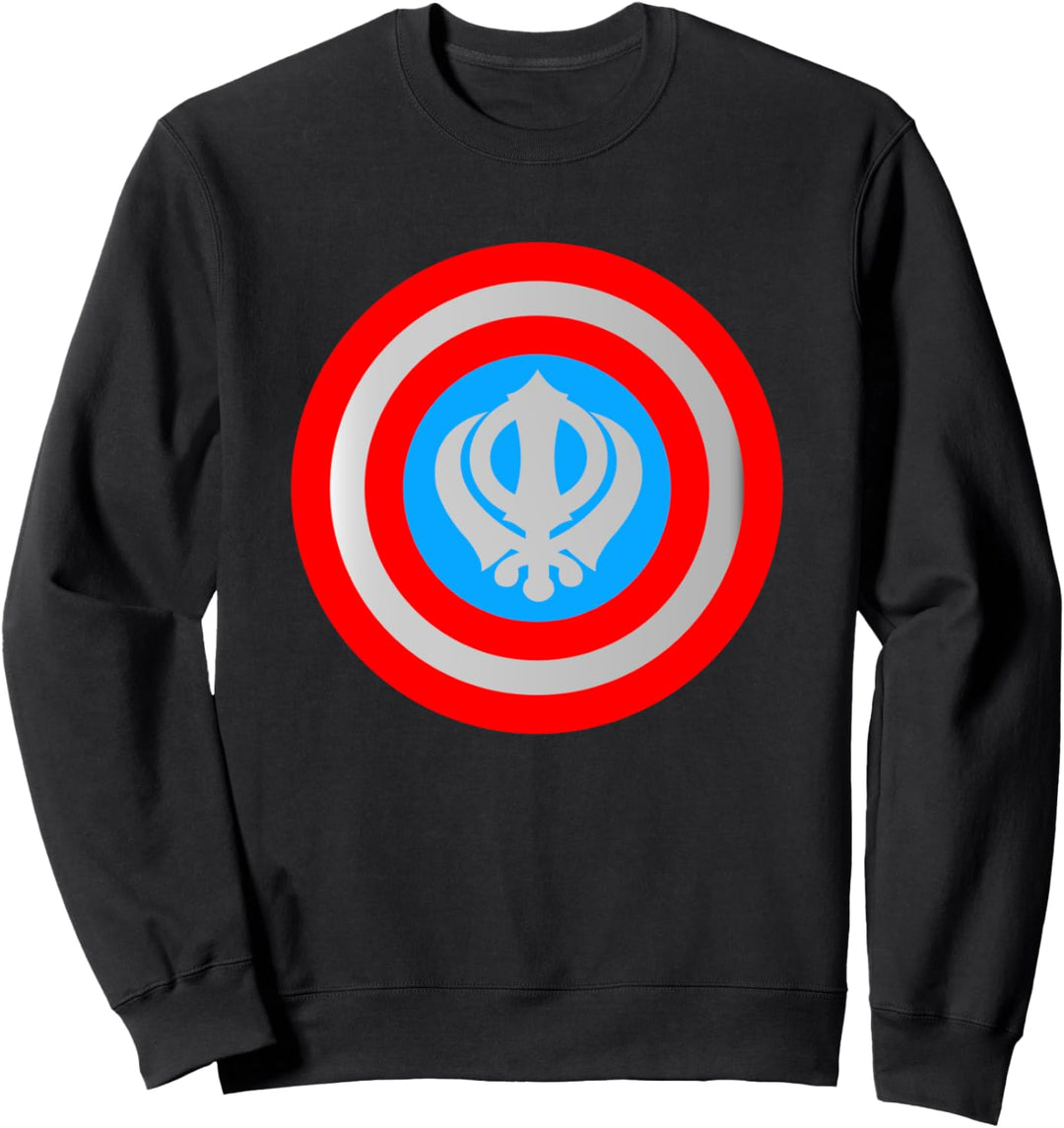 Sikh Khanda Superhero Singh Punjabi Sweatshirt