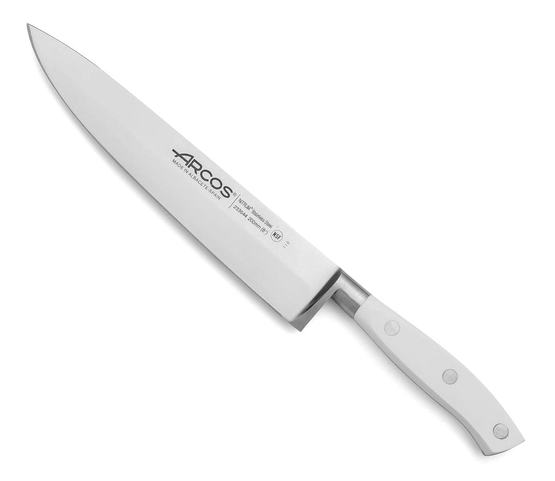 Arcos Serie Riviera Blanc - Kochmesser - Klinge aus Nitrum geschmiedetem Edelstahl 200 mm - HandGrif