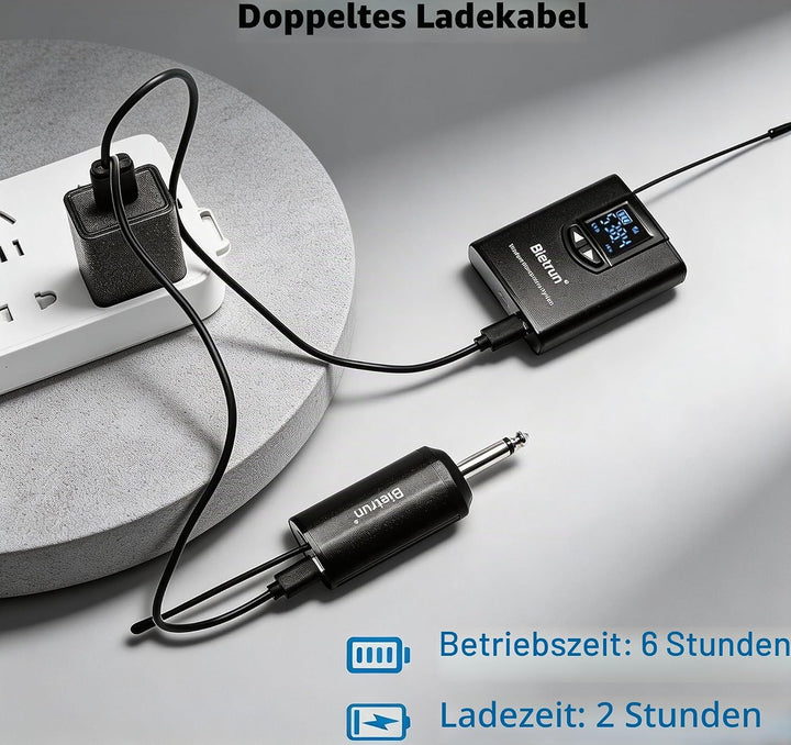 UHF Wireless Lavalier Lapel Microphone System, Kabelloses Lavalier-Mikrofon, Headset Mic, Interview