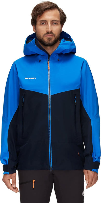 Mammut Herren Crater Hooded Hardshell-Jacke mit Kapuze L marine-ice, L marine-ice