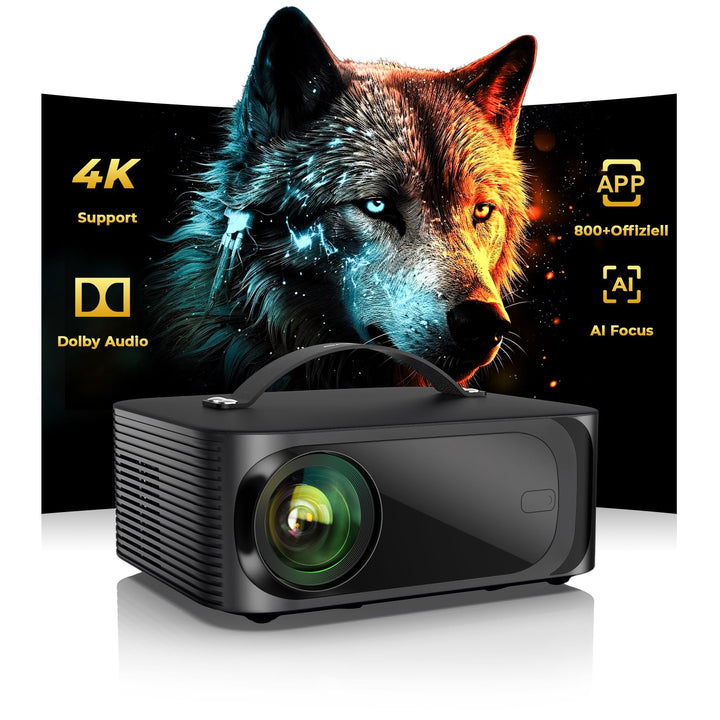 Beamer Passend für Netflix Offiziell Dolby Audio Beamer 4K Heimkino ONOAYO 1500ANSI HDR10+ HDMI eARC