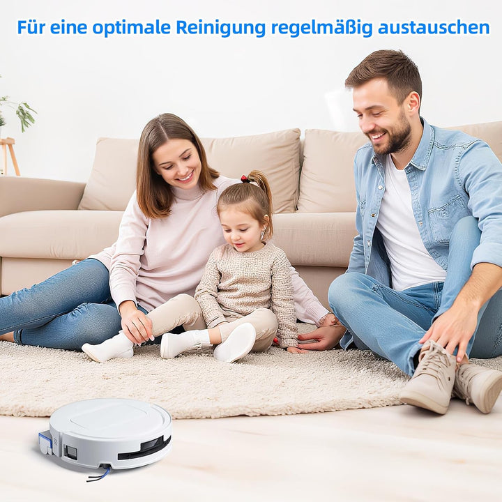 T80 Zubehör | 20 Stück Ersatzteile für Ecovacs Deebot T80 Omni Saugroboter,6 Staubbeutel, 2 Roller W