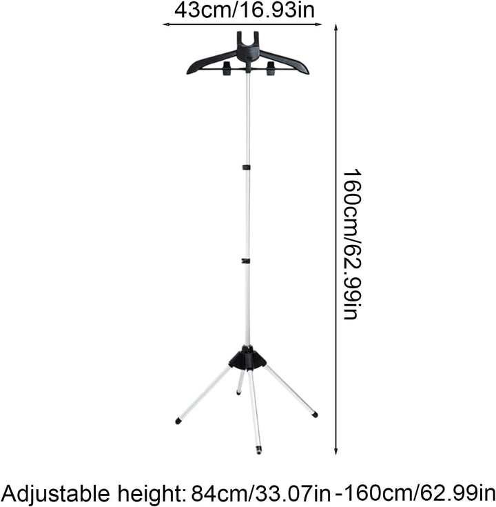 Porte-Cintre À Vapeur | Support Repassage Pliable Vertical Avec, Accessoire Pour Vêtements Longs, Ch
