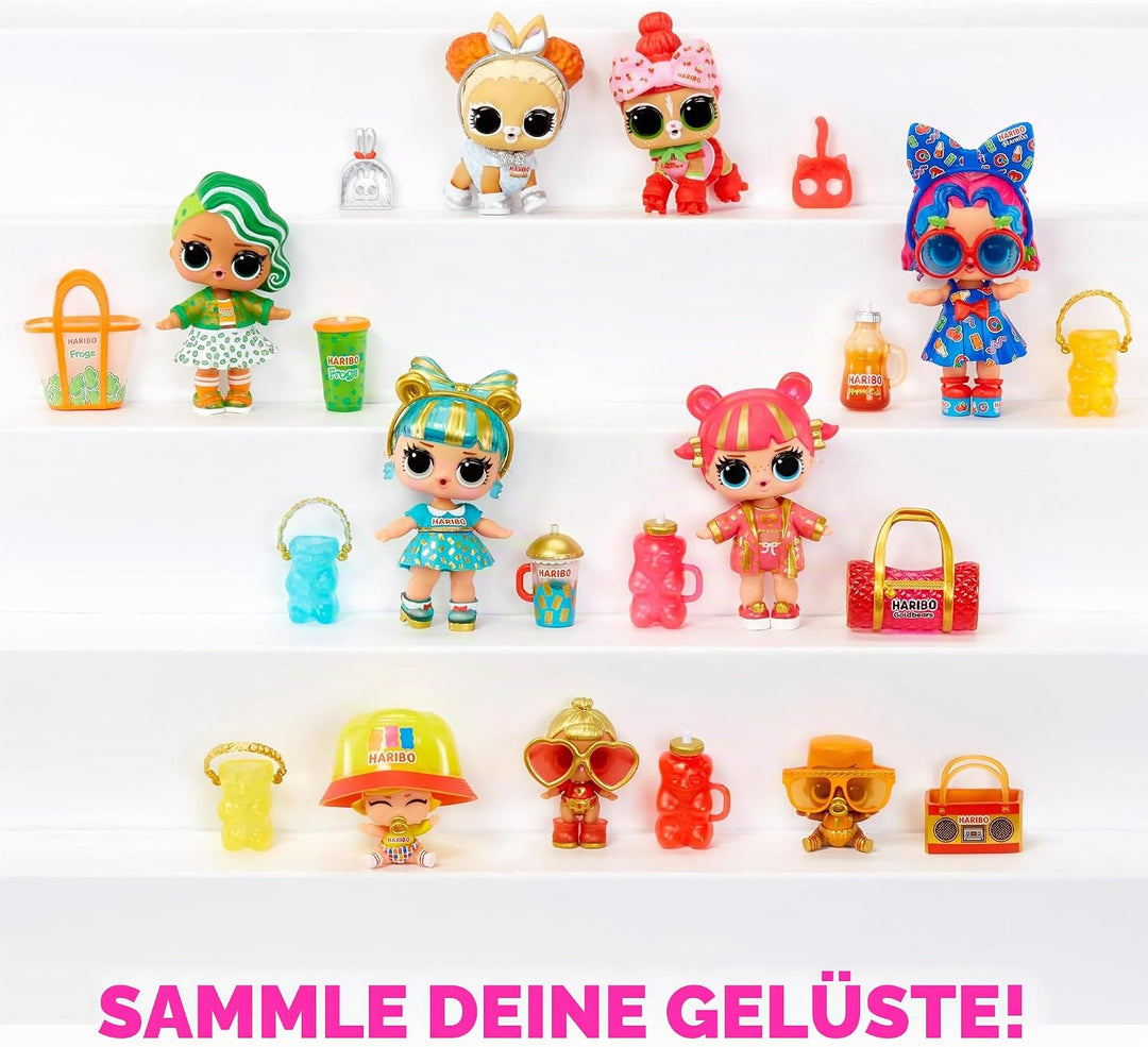 L.O.L. Surprise! Loves Mini Sweets X HARIBO Party Pack - Mit 9 Sammlerpuppen und über 45 Überraschun