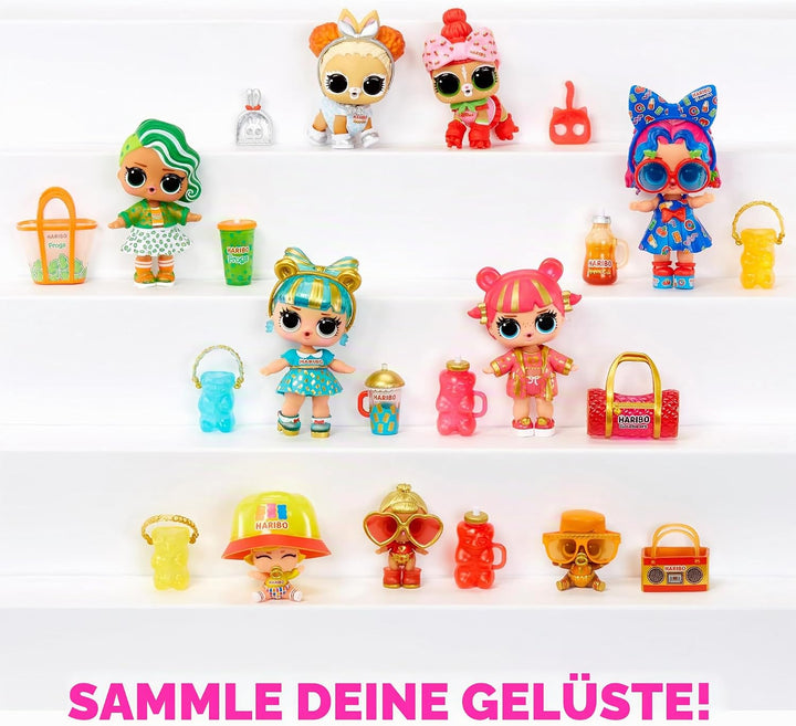 L.O.L. Surprise! Loves Mini Sweets X HARIBO Party Pack - Mit 9 Sammlerpuppen und über 45 Überraschun