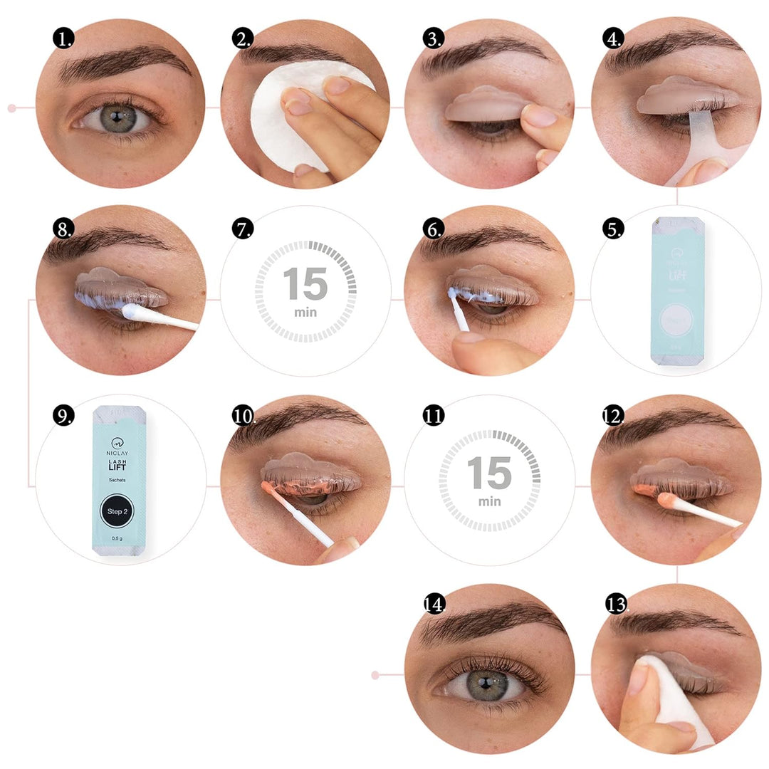 NICLAY Lash Lift Home Kit – Wimpernlifting Set für Zuhause, Lash Lift, Lifting, Lamination, Wimpernl