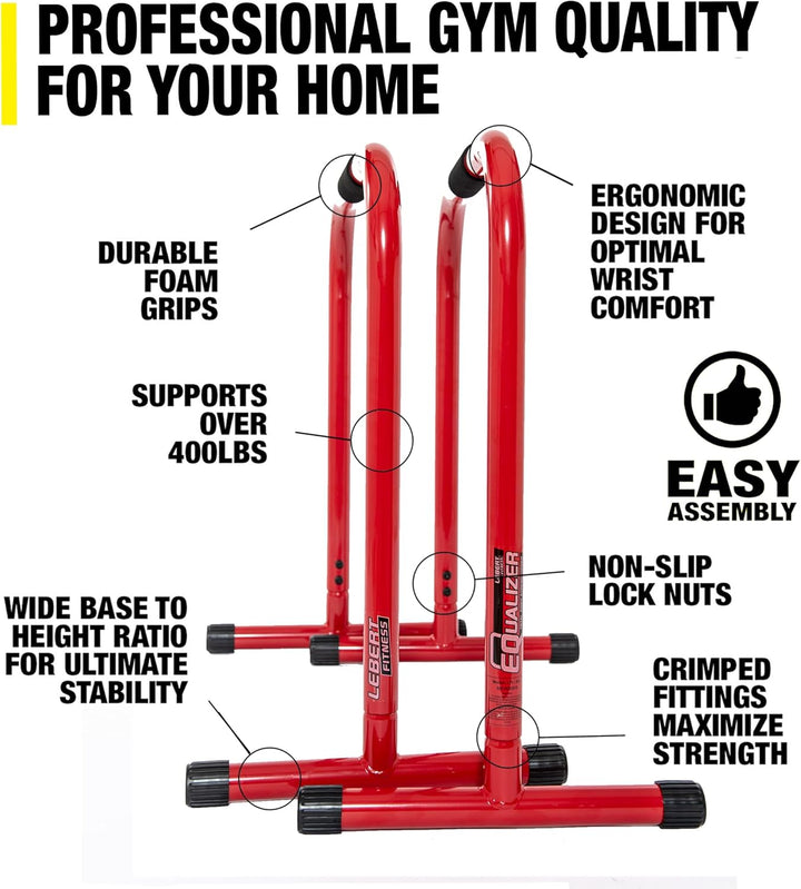 Lebert Fitness Equalizer mit Resistance Band Red - L, Red - L