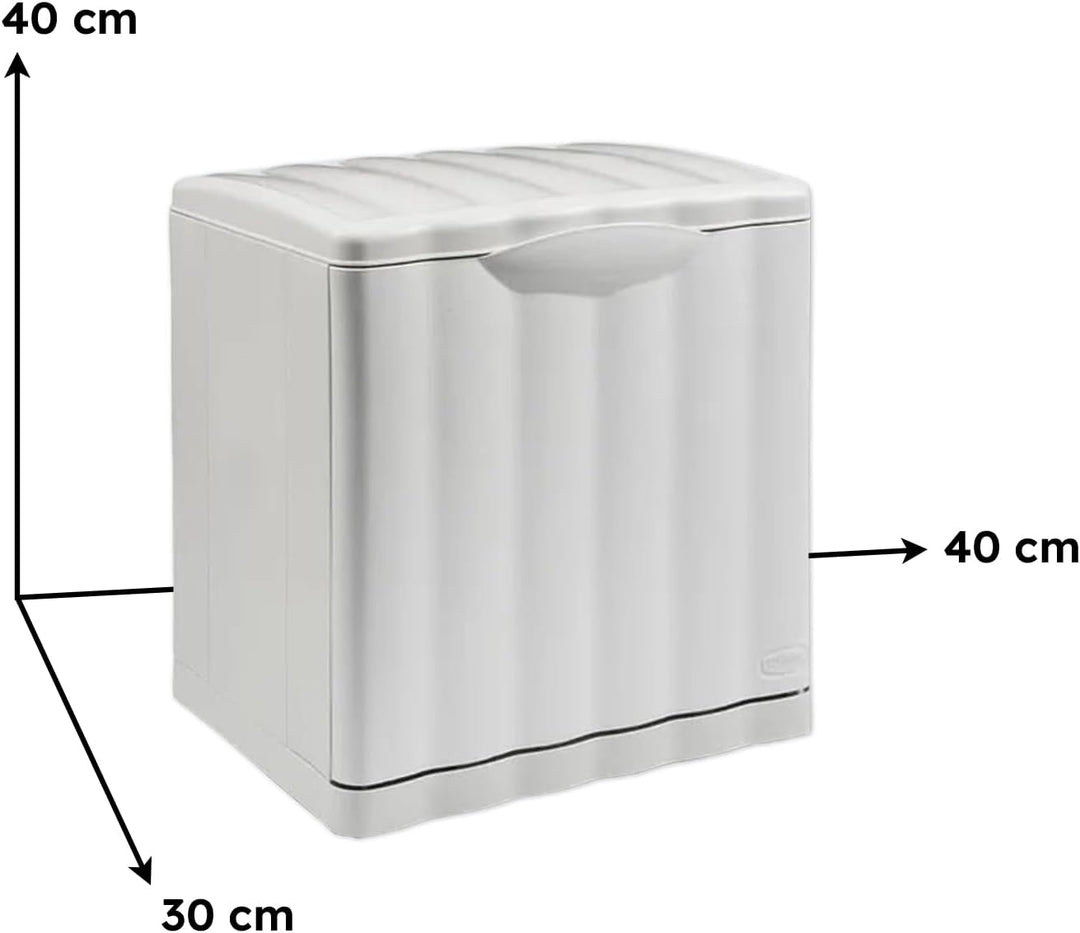 Stefanplast "Amica Eco Platz Bin, hell Taube grau, 20 Liter Light Dove Grey, Light Dove Grey