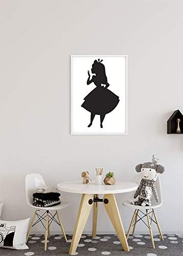 Disney Wandbild von Komar | Alice Silhouette | Kinderzimmer, Babyzimmer, Dekoration, Kunstdruck | Gr