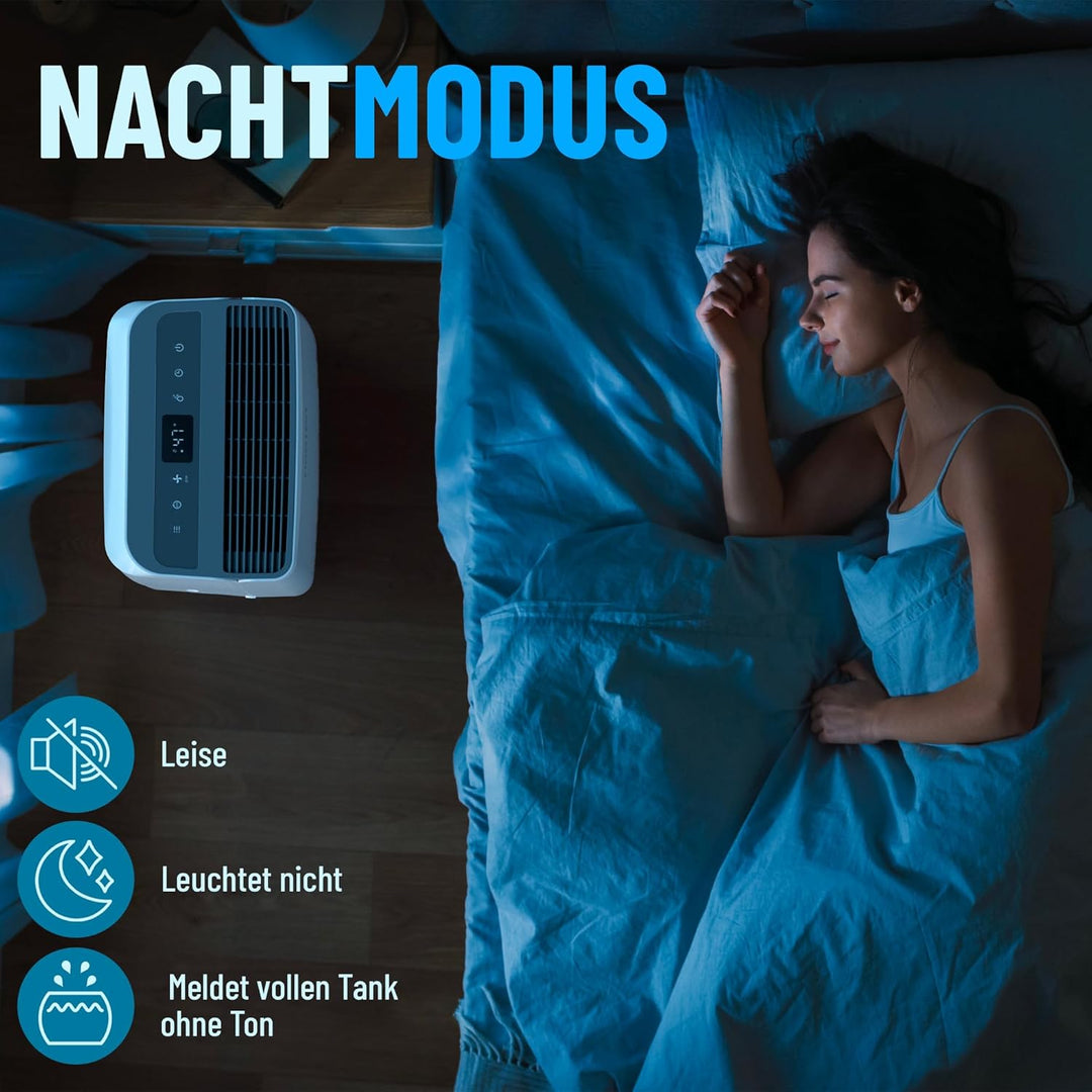 Noaton DF 4115 WiFi HEPA Luftentfeuchter mit WLAN App, 15L/24H, HEPA-Luftreiniger, Timer, mit Ablauf