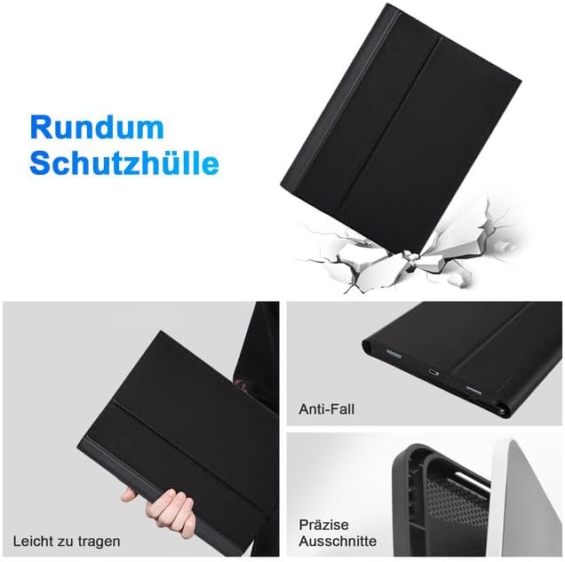 LAMA Tastatur Hülle mit Touchpad für Samsung Galaxy Tab 10.9&