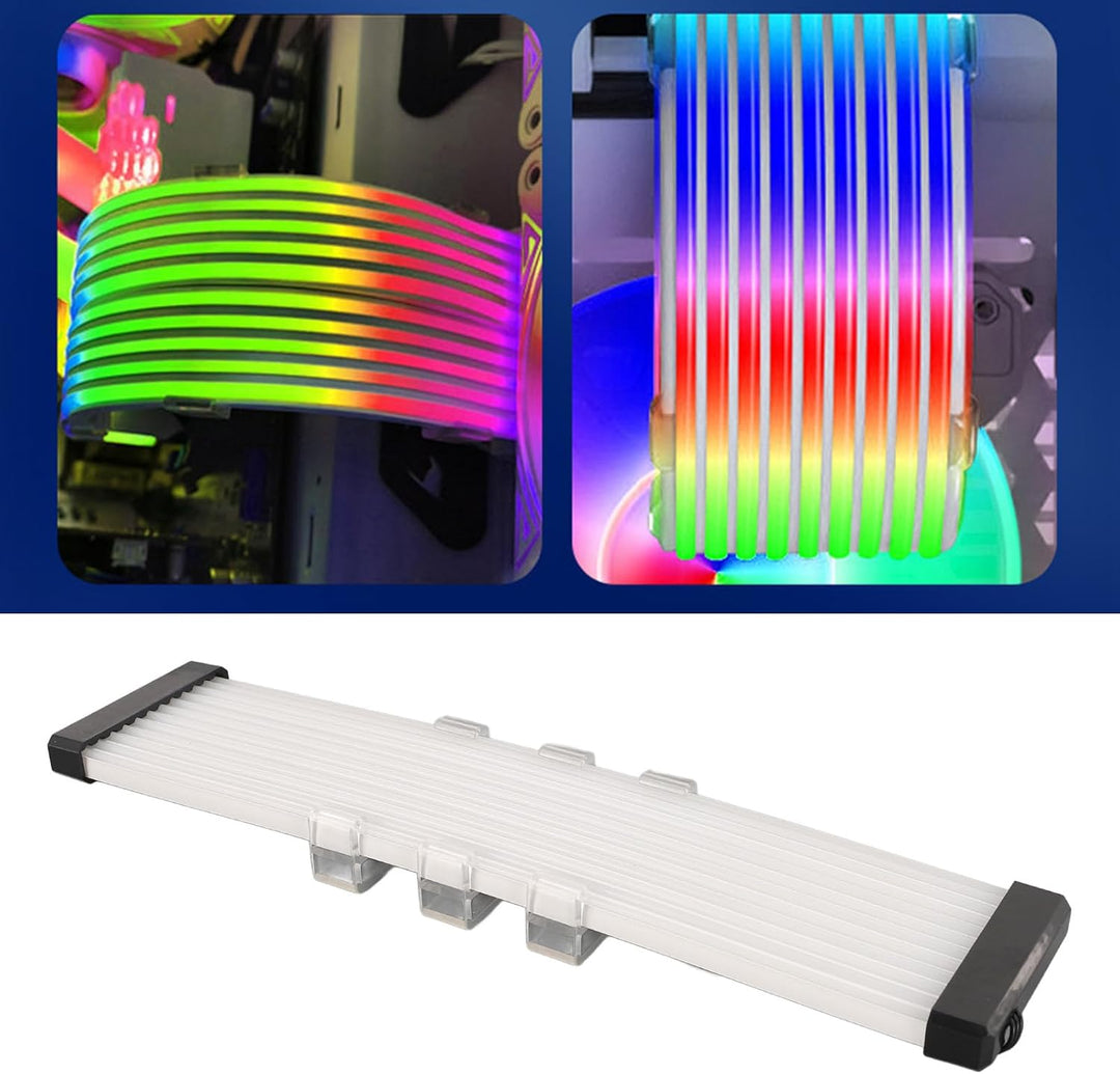 VBESTLIFE ARGB Motherboard -Kabel, 5 V 3 Pin Biegsame Silikon -RGB -Synchronisationskabel mit 120 LE