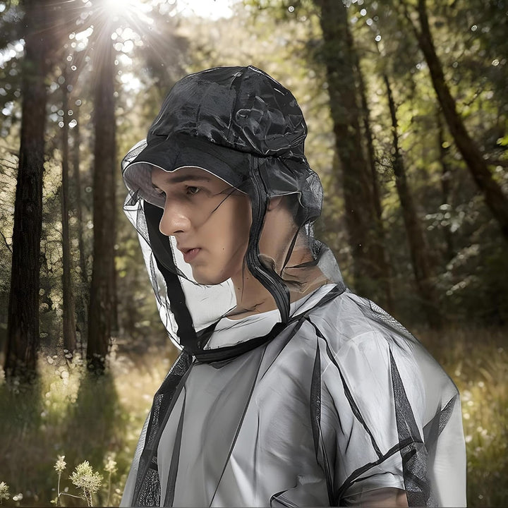 Fliegenschutzhemd – Umfassende Schutzkleidung aus Mesh | vielseitig, atmungsaktiv, für Wandern, Camp