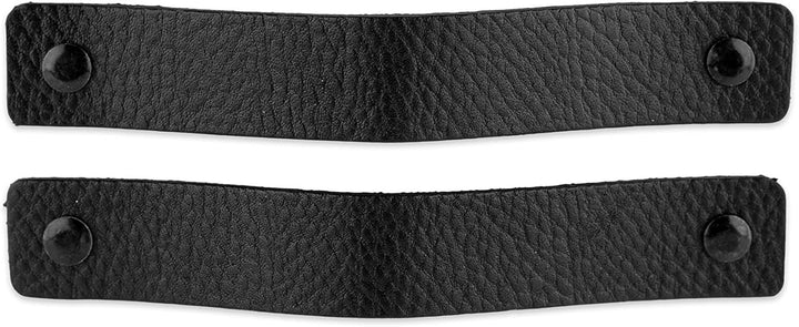Brute Strength - Ledergriffe für Möbel - Schwarz - 4 Stück - 16,5 x 2,5 cm - Schrankgriff, Türgriff