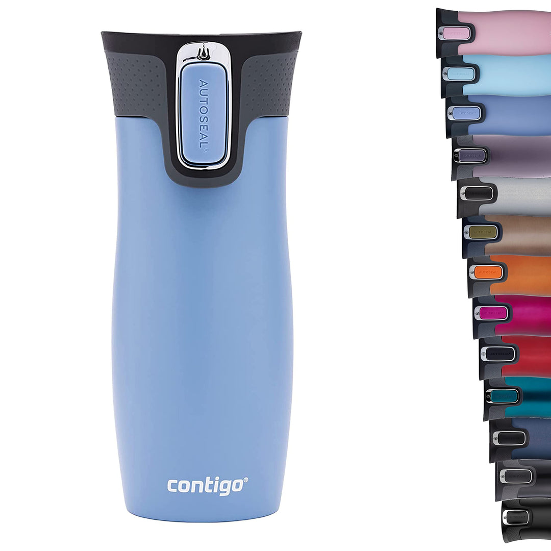 Contigo West Loop Autoseal Thermobecher, Edelstahl Isolierbecher, Kaffeebecher To Go, BPA frei, ausl