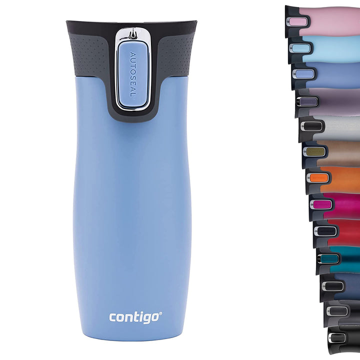 Contigo West Loop Autoseal Thermobecher, Edelstahl Isolierbecher, Kaffeebecher To Go, BPA frei, ausl