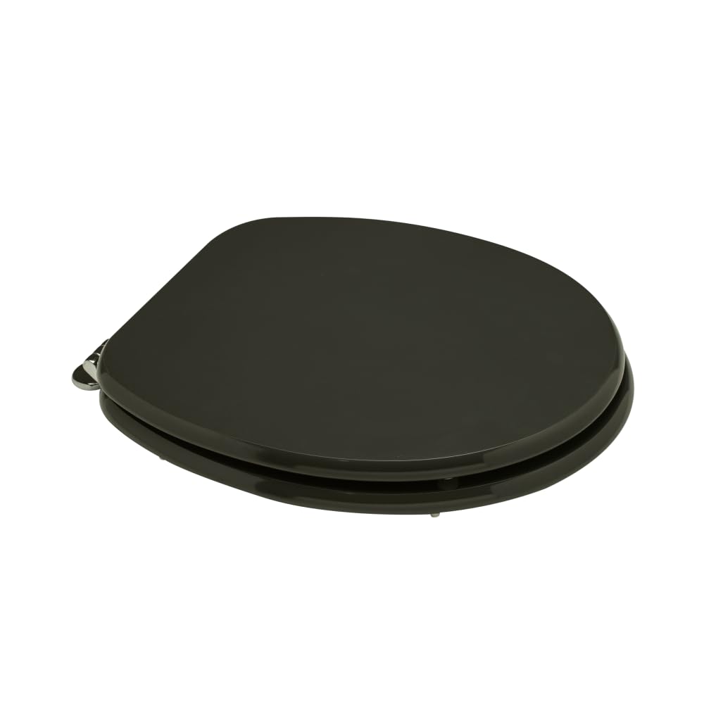 KIAMAMI VALENTINA Anthrazitgrauer Universal-WC-Sitzbezug aus MDF mit antibakterieller Behandlung