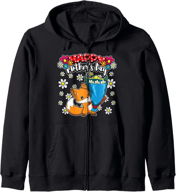 Happy Mother's Day - Ich liebe meine Mutter - Fuchs Kapuzenjacke