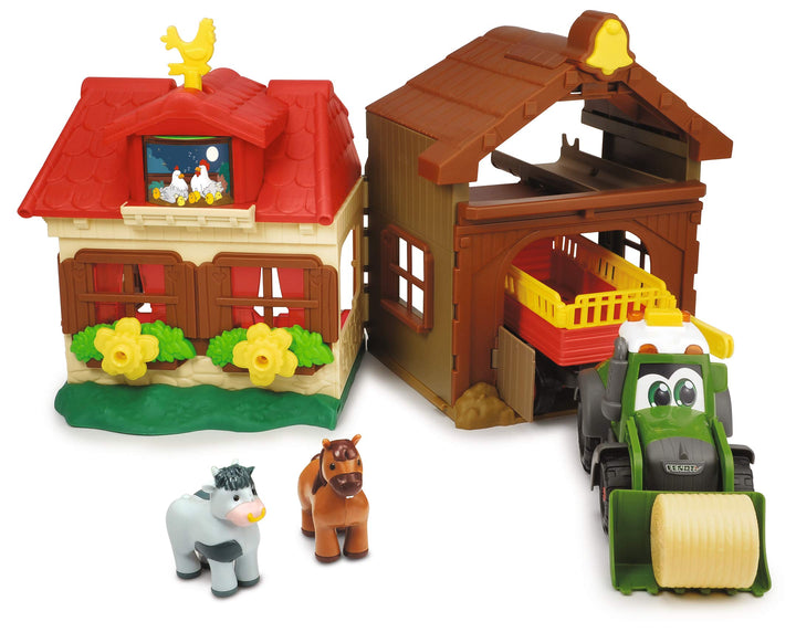Dickie Toys 203818000 Happy Farm House, Abenteuer auf dem Bauernhof, Set für Kinder ab 1 Jahr, Trakt