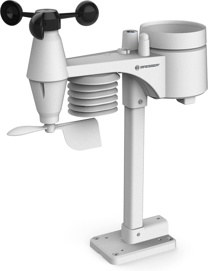 Bresser 7-in-1 Multi Funk Sensor für Comfort Wetter-Center 7003300 Ersatz-Aussensensor, weiss Ersatz