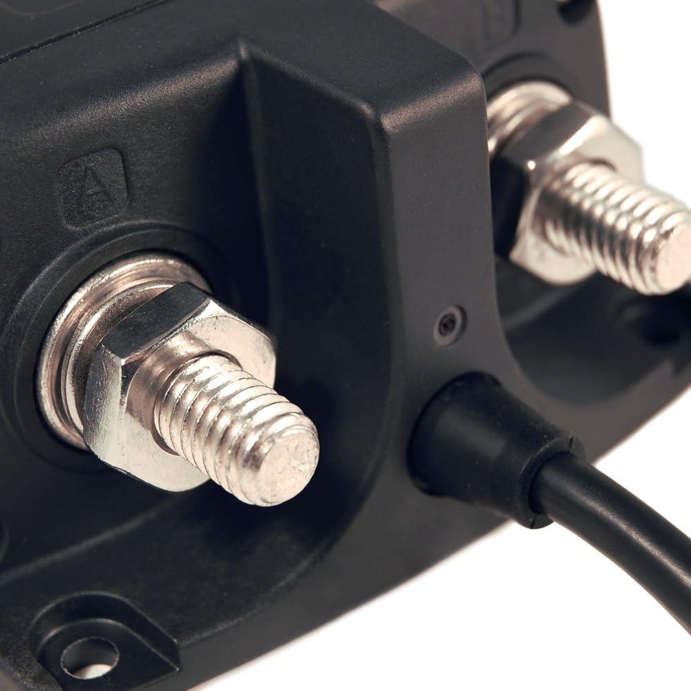 Blue Sea Systems Hochstrom-Magnetspule. 24 V Bi-stabil mit Drehknopf, 24 V Bi-stabil mit Drehknopf