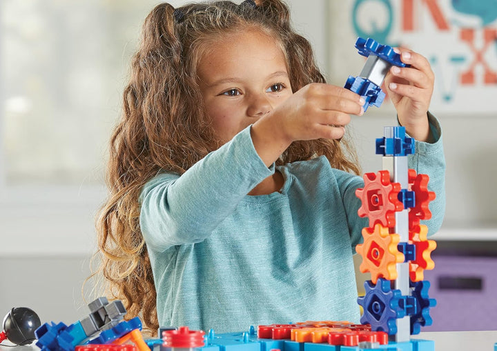 Learning Resources STEM Explorers Maschinenbauer, 50-teilig, ab 5 Jahren, Mint-Spielzeug, Mint-Bausp
