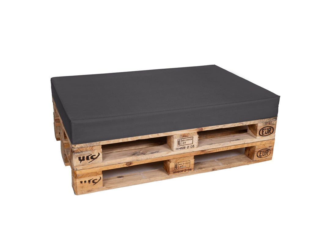 TexDeko® Palettenkissen 120 x 80 x 12cm Wasser-& schmutzabweisend Abnehmbarer Bezug mit Reissverschl