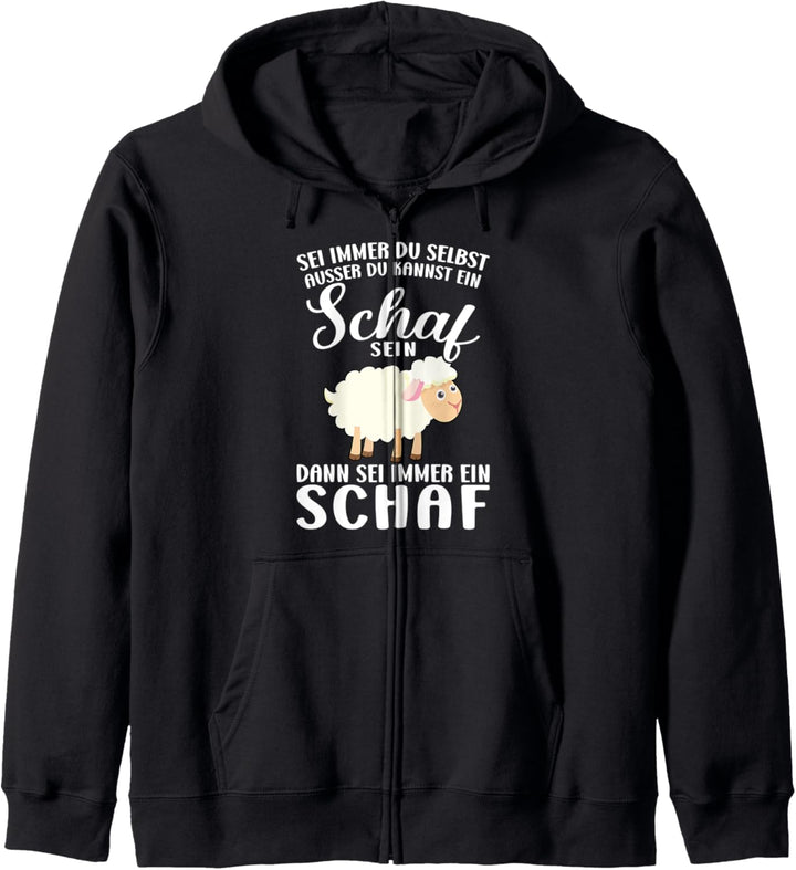 Dann sei immer ein Schaf Schaf Schafe Kapuzenjacke