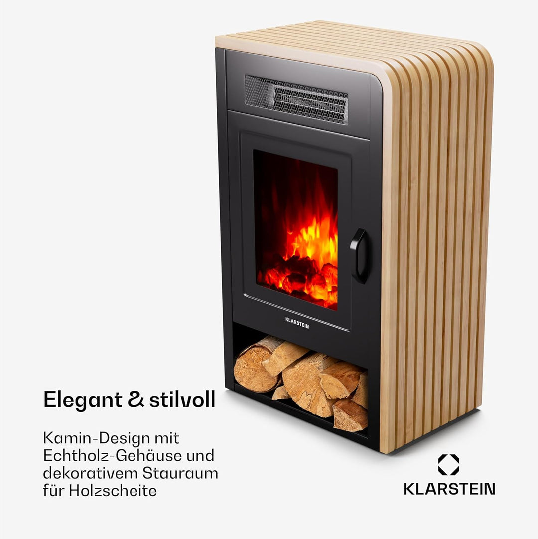Klarstein Elektrokamin, Elektro Heizungen für Wohnzimmer & Innenräume, Elektrischer Kamin mit LED Fl