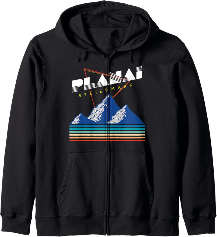 Planai Steiermark - Österreich Retro 80s Skiferien Geschenk Kapuzenjacke