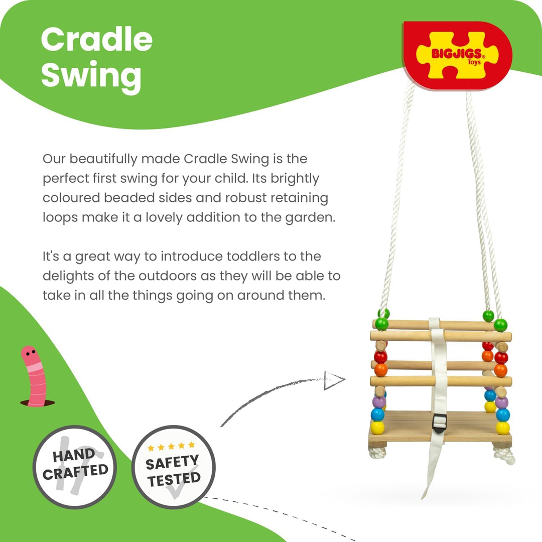 Bigjigs Toys Baby-Holzschaukel